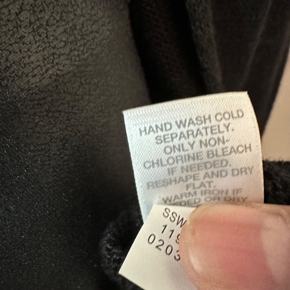 J Jill Black Long Length Cardigan Sweater Womens M Linen Blend Slits Minimalist - Picture 11 of 14